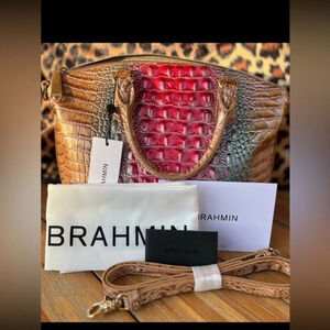 Brahmin Duxbury Satchel Lakeridge Ombre Melbourne w Veronica Wallet NWT